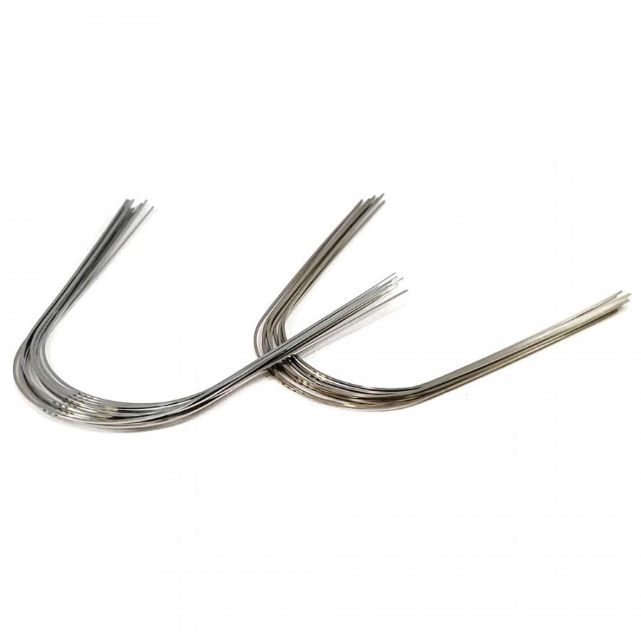 Niti Archwire (round square) 0.016 10 upper + 10 Lower , 10pcs/pk image