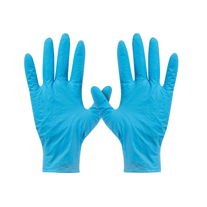 HANDSCHOEN GLOV NITRILE PV BLAUW L X100ST image